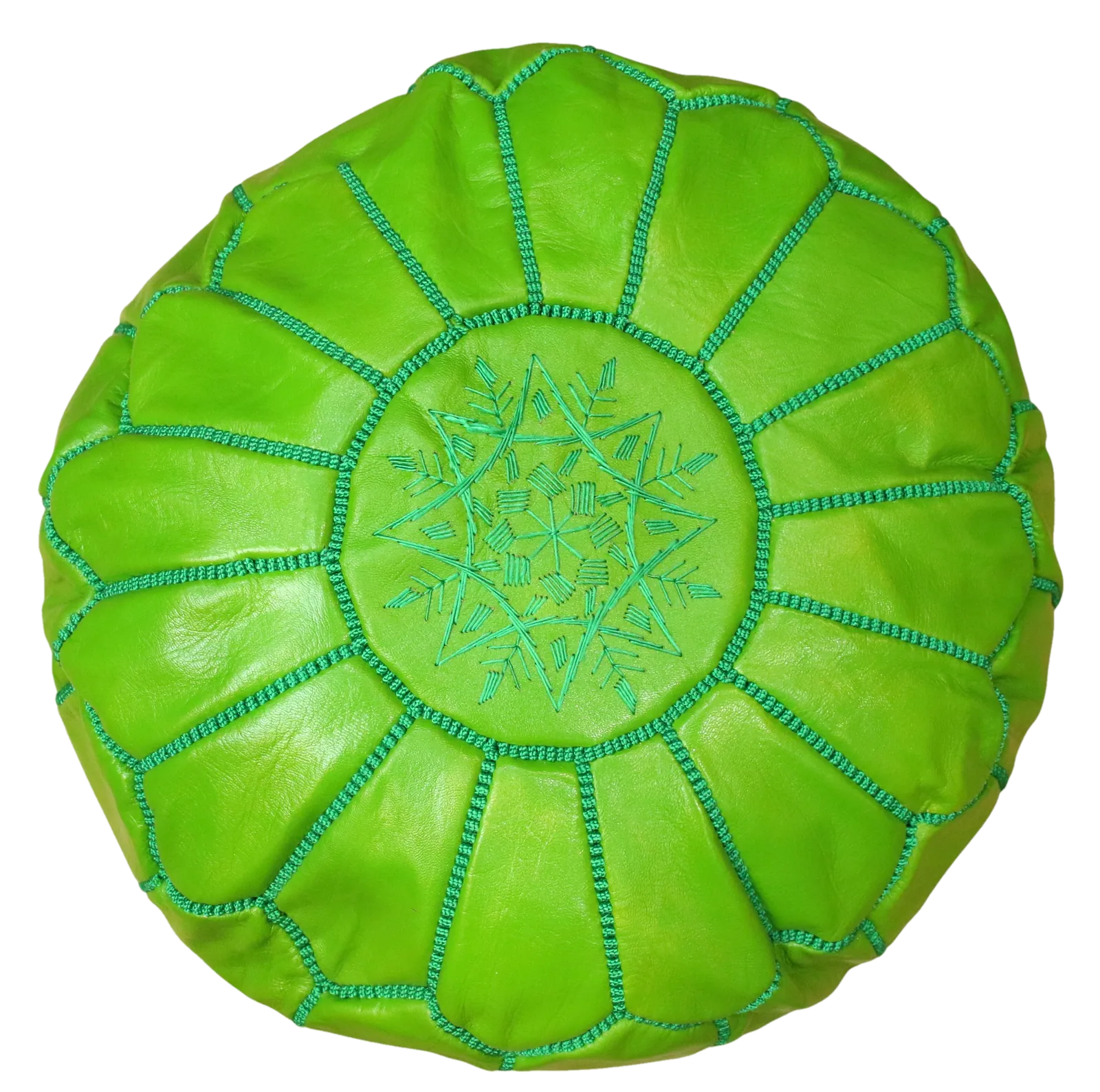 Pouf Étoile — Vert anis