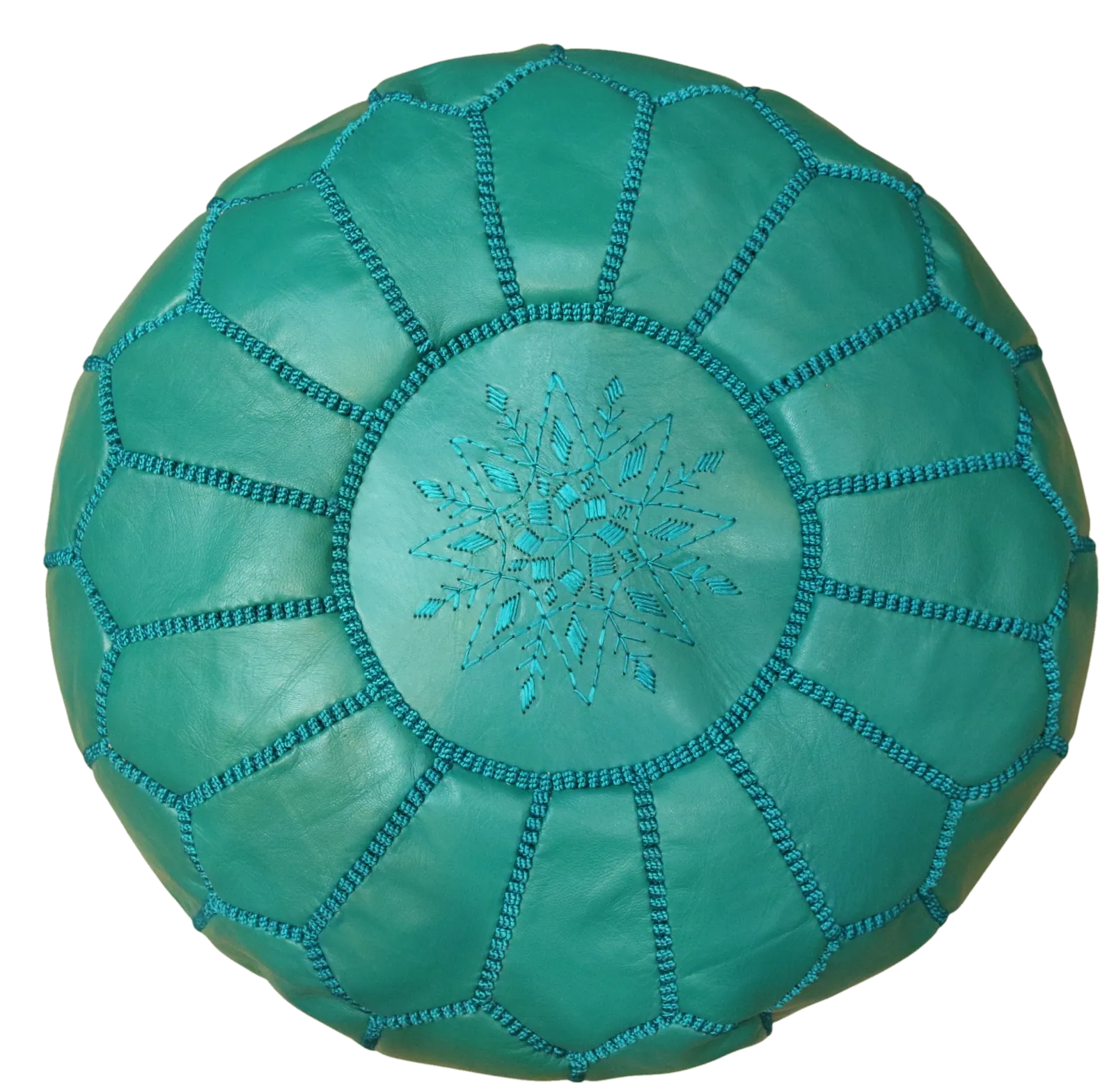 Pouf Étoile — Turquoise