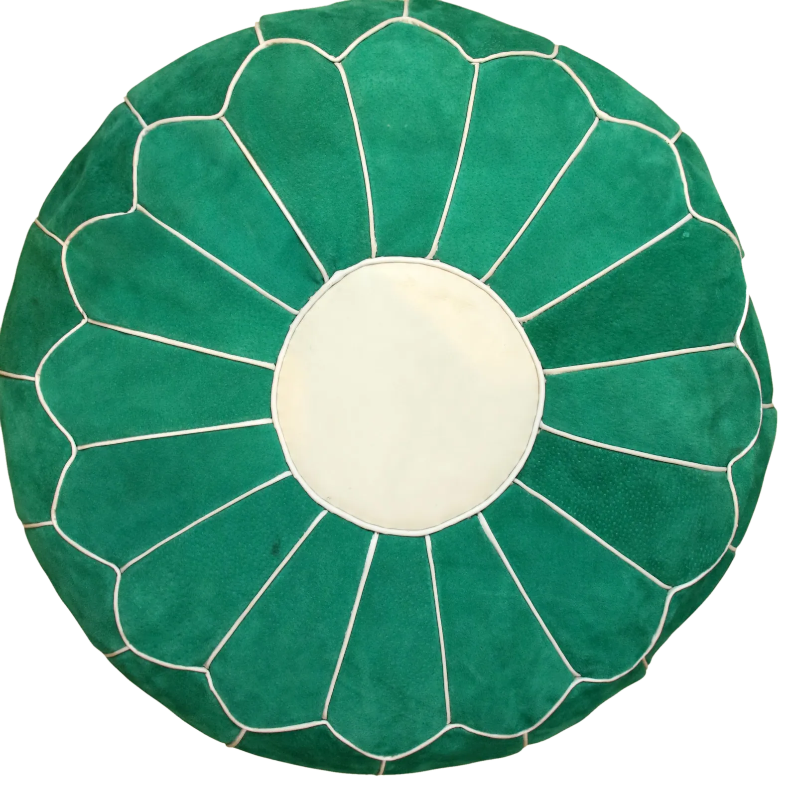 Pouf Velours vert sapin