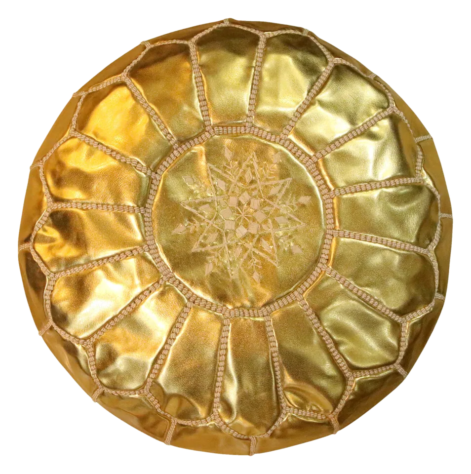 Pouf Étoile — Or soleil